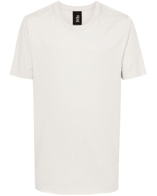 Thom Krom White Round-neck Cotton T-shirt for men