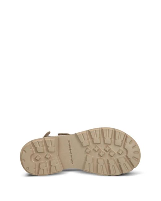 Kennel & Schmenger Natural Quilted Strap Sandals