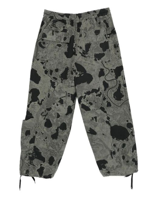 Perks And Mini Gray Geo-Mapping Trousers