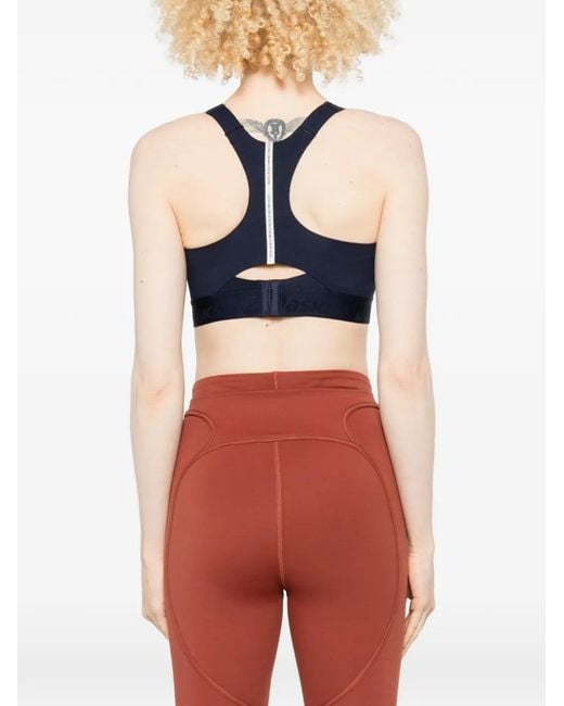 Asics Blue Road Combination Mesh Panel Bra
