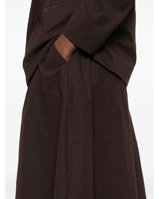 Mark Kenly Domino Tan Pleated Skirt Brown