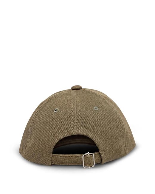 A.P.C. Green Logo-Embroidered Baseball Cap for men