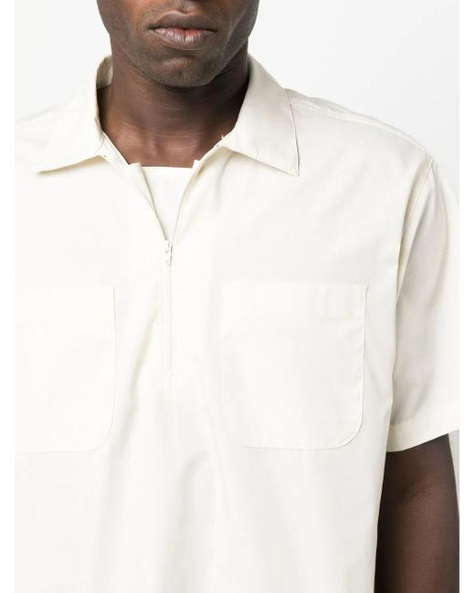 Camicia Con Zip di Engineered Garments in White da Uomo