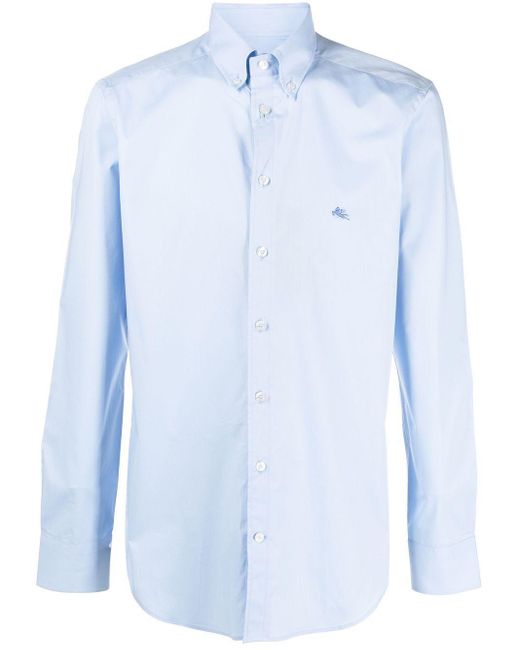Etro Andere materialien hemd in Blau für Herren Herren Bekleidung Hemden Freizeithemden und Hemden 
