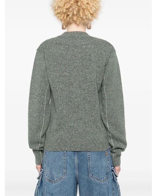 Pull À Design Superposé Rabanne en coloris Gray