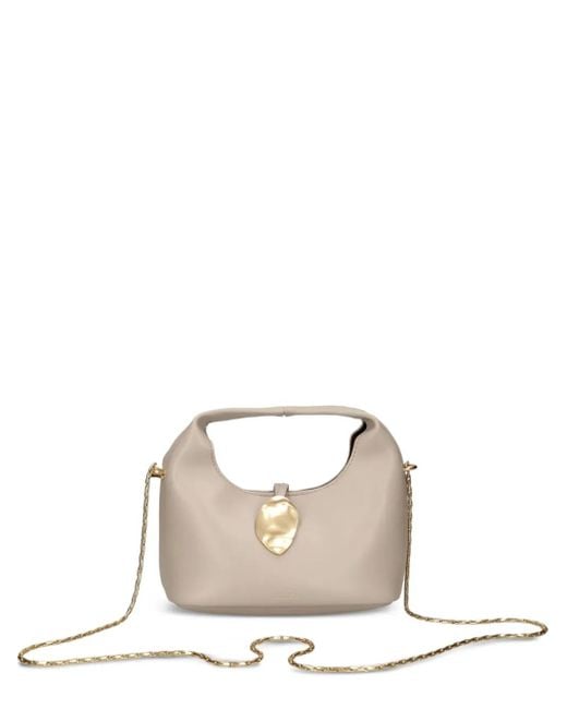 Calvin Klein White Top-Handle Chain-Strap Bag