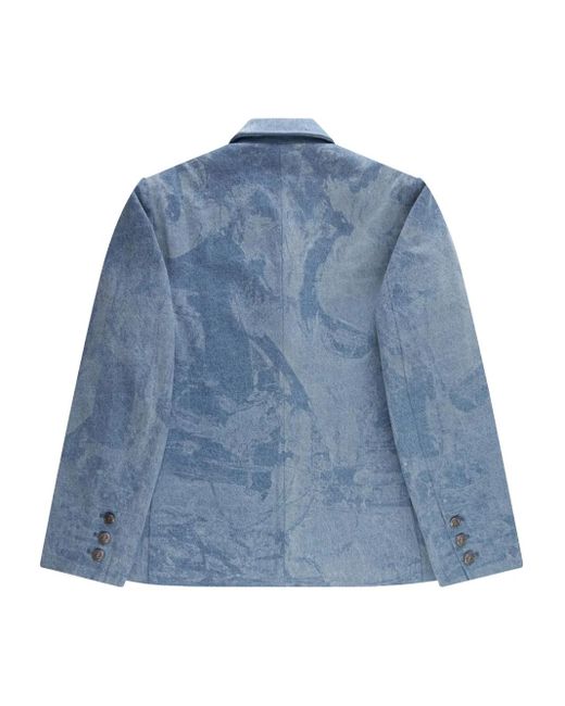 CEEC Jeansblazer Mit Laser-Cuts in Blue für Herren