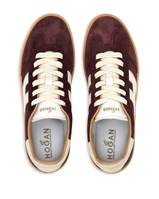 Hogan Brown Cool Lace-up Suede Sneakers