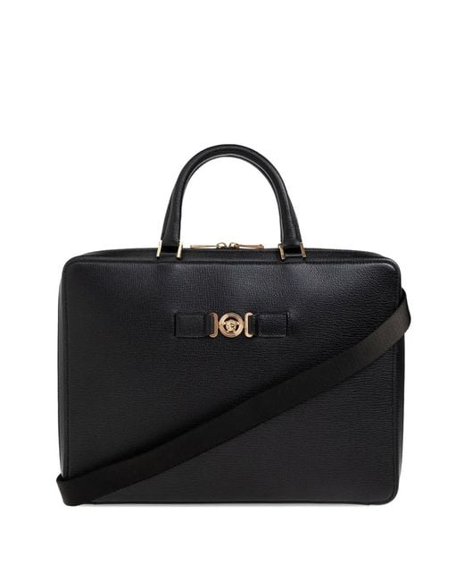 Versace Black Medusa Biggie Tote Bag for men