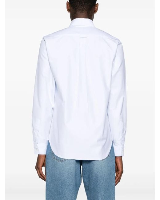 Maison Kitsuné T-Shirt Met Vossen-Patroon in het White voor heren