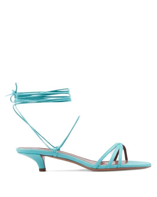 Paris Texas Blue 35Mm Linda Lace-Up Sandals