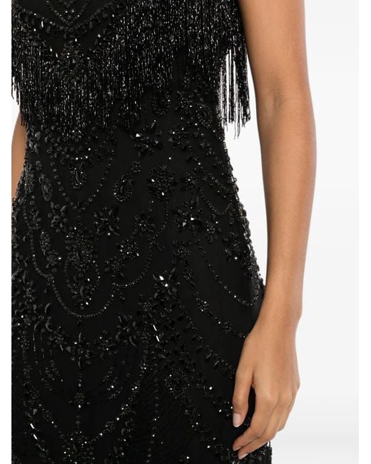 Naeem Khan Black Art Deco Dress
