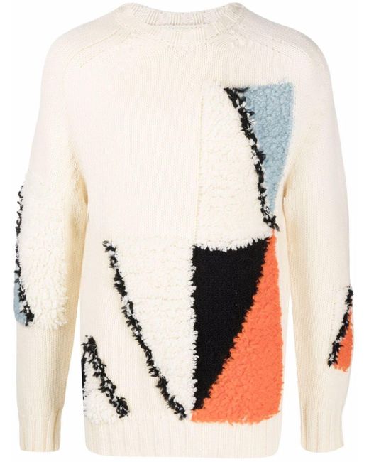 mens geometric jumper
