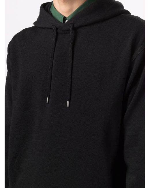 Ferragamo Blue Long-sleeved Cotton Hoodie for men