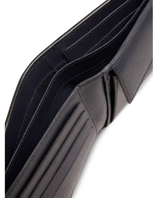 Bally Blue Bi-fold Leather Wallet for men