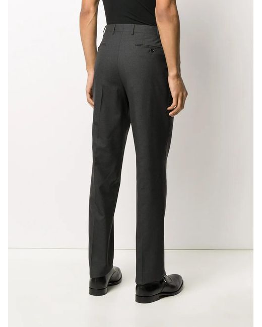 Canali Gray Tailored Trousers for men