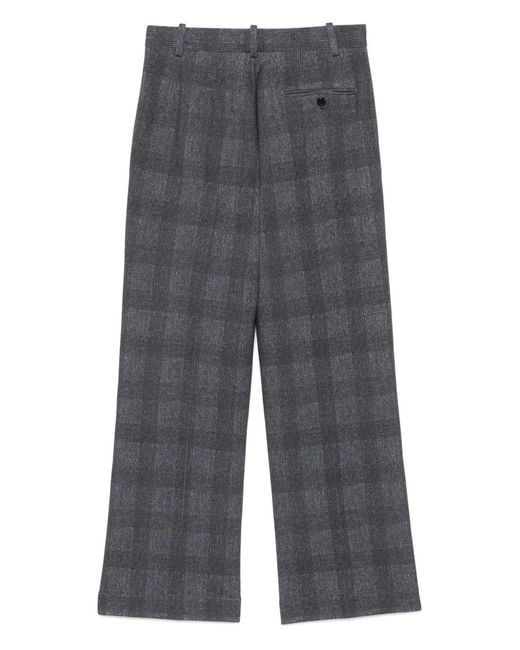 Circolo 1901 Blue Checked Trousers