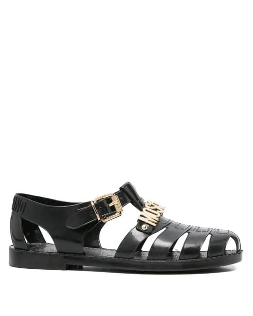 Moschino バックル サンダル Black