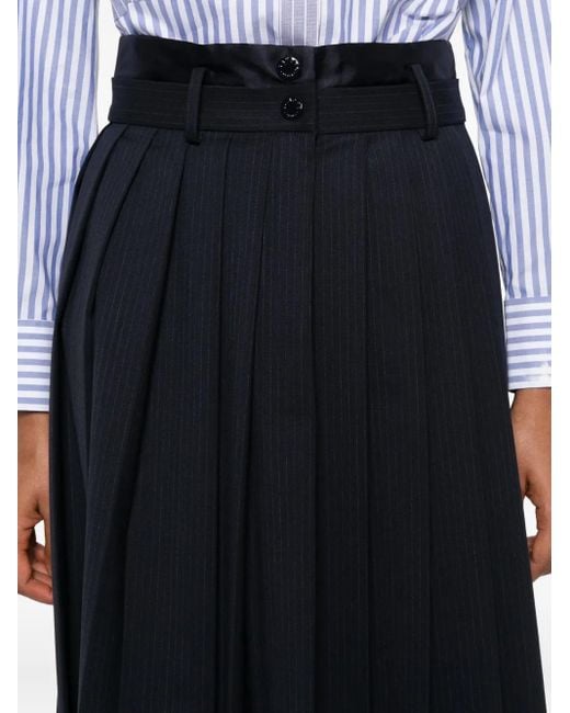 Falda a rayas diplomáticas Sandro de color Blue