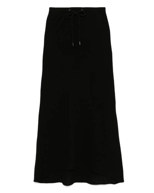 James Perse Black Drawstring Skirt