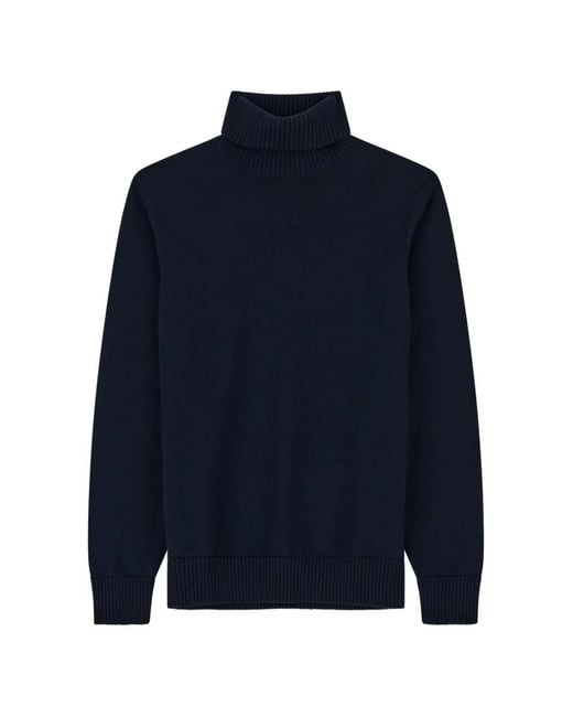 Boggi Blue Turtleneck Jumper for men