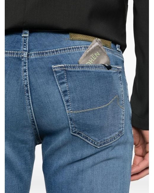 Jacob Cohen Blue Super Slim Fit Denim Jeans for men