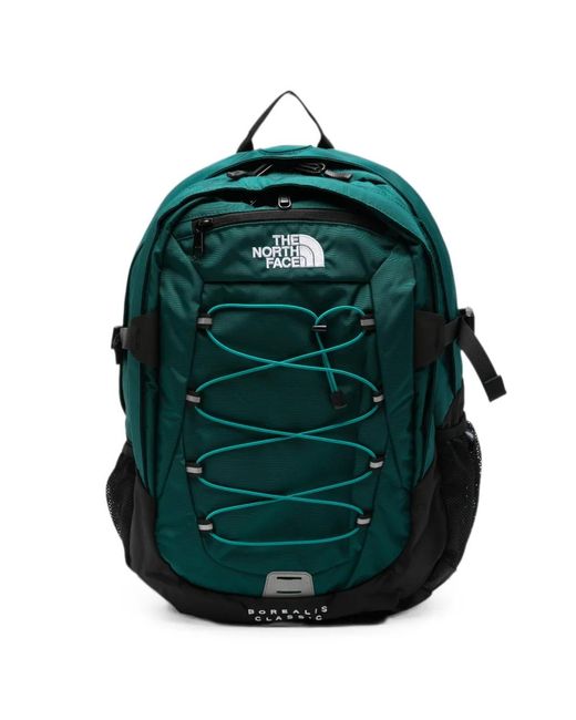 The North Face Green Borealis Classic Logo-Embroidered Backpack