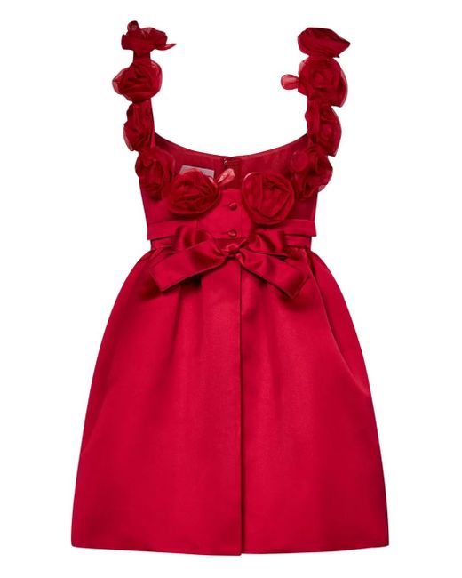 Giambattista Valli Red Minikleid mit Schleifendetail