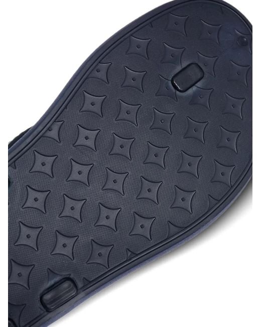 Corneliani Blue Logo-Print Flip-Flops for men