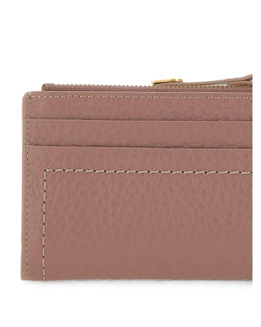 Gianni Chiarini Brown Bubble Maxi-Grain Leather Wallet
