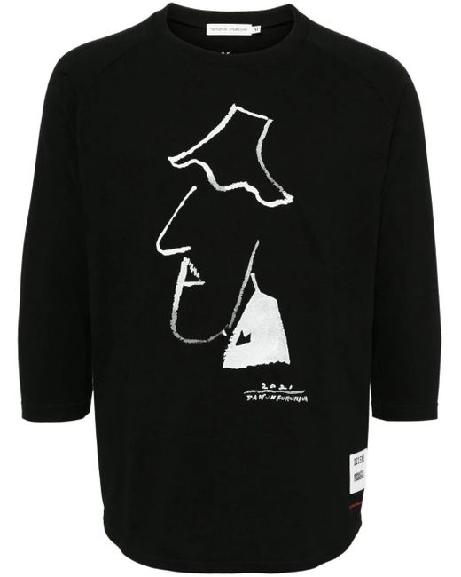 Camiseta con estampado gráfico de x nonnative Undercover de hombre de color Black