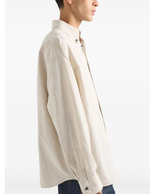 Prada Chambray Overhemd in het Natural voor heren