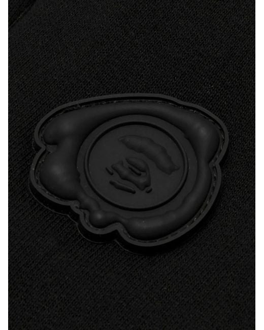 Aape By A Bathing Ape Black Logo-Print Track Pants for men