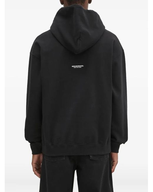 Felpa Con Logo E Cappuccio di Neighborhood in Black da Uomo