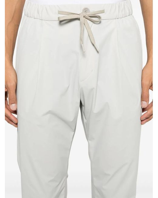 Herno White Stretchy Blend Fabric Trousers for men