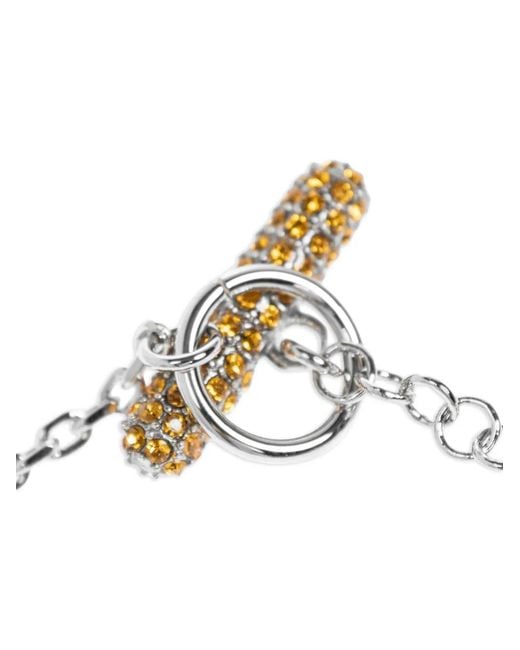 Marni Metallic Rhinestone Daisy Bracelet