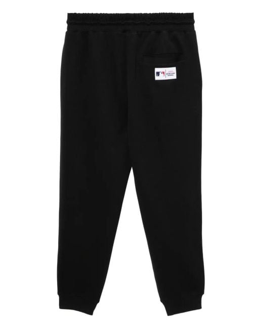 KTZ Black Logo-Embossed Trousers for men