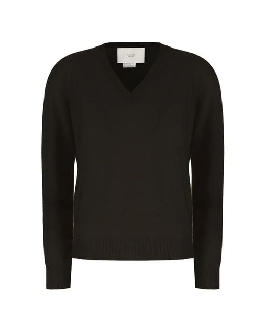 Vanisé Black V-Neck Cashmere Sweater