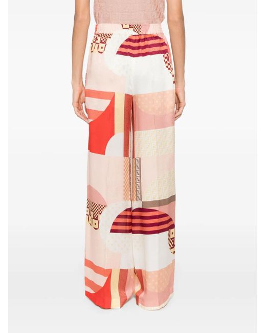 Fendi Red Trousers