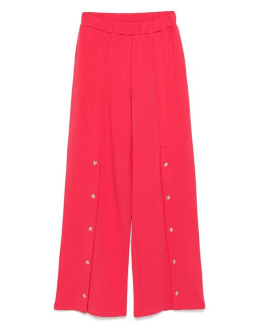 Liu Jo スタッズトリム トラックパンツ Red