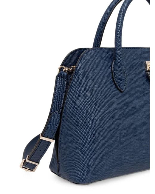 Guess Blue Sac Cabas Patsie À Plaque Logo