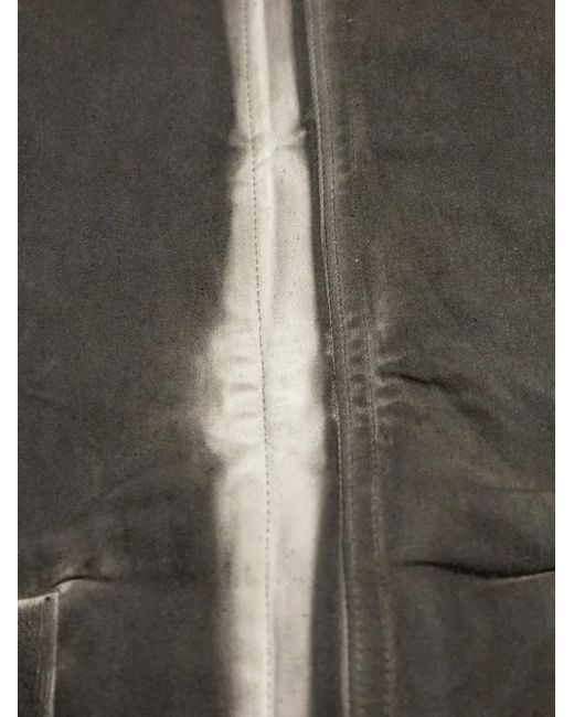 Rick Owens Black Bleach-Wash Jacket