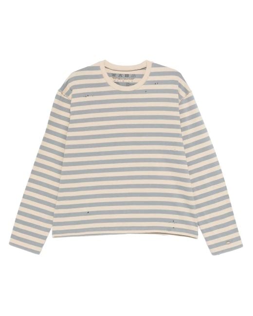 mfpen Natural Striped Sweatshirt for men