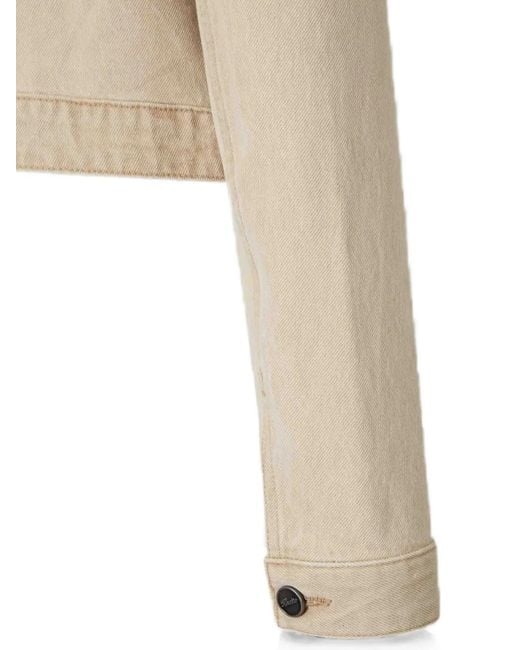 Khaite Natural Cropped Denim Jacket