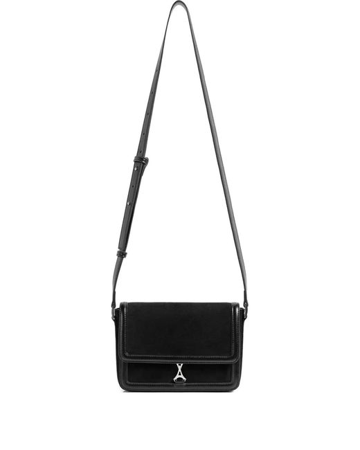 Manière De Voir White Ac003 Suede & Leather Crossbody Bag for men