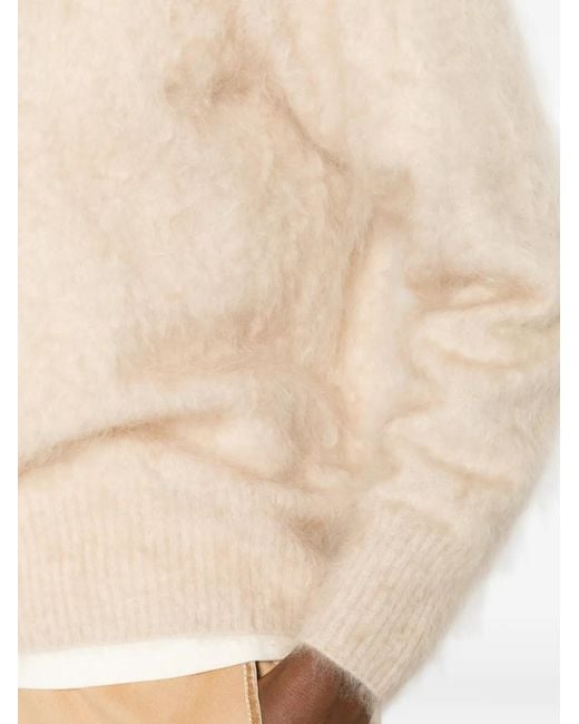 Forte_forte Natural Brushed-Knit Sweater