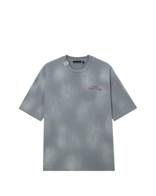 FIVE CM Gray Round-Neck T-Shirt for men