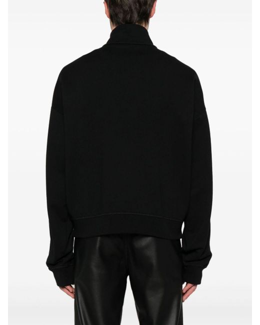 DSquared² Black Burbs Fit Zipped Sweatshirt for men