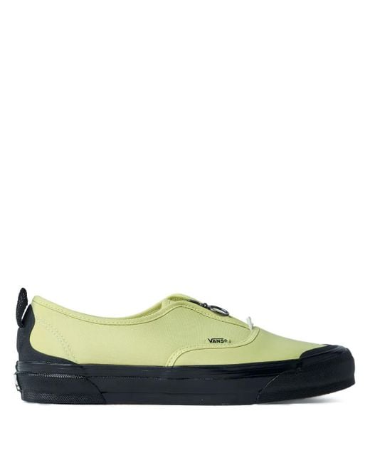 メンズ Vans フロントジップ ラウンドトゥ スニーカー Green