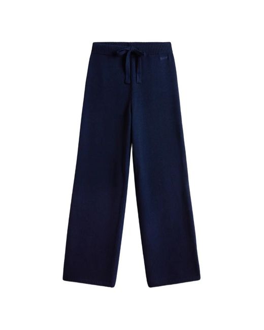 Woolrich Blue Drawstring-Waist Straight Trousers